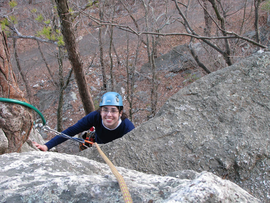 I hope you brought a crescent wrench to clean the garden hose I placed for protection. (Category:  Rock Climbing)