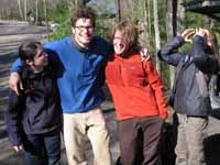 Melissa, Magoogs, Zupes and Sarah at the start of the day. (Category:  Rock Climbing)