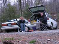 The livin' is easy in the West Trapps parking lot. (Category:  Rock Climbing)