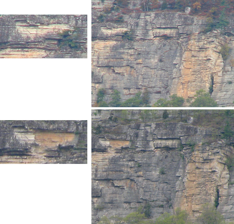 A good look at the October 2008 rockfall near Hawk. (Category:  Rock Climbing)