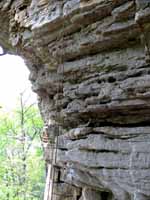 The first bolt on Early Retirement is very high.  Yeah stick clip! (Category:  Rock Climbing)