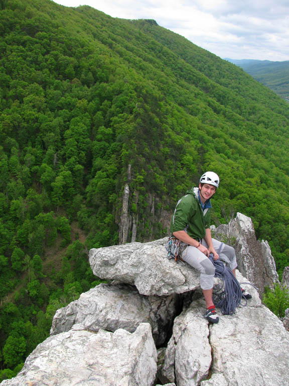 Guy on the South Summit. (Category:  Rock Climbing)