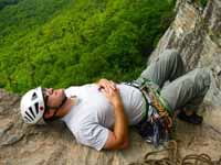 I really like the High Exposure ledge. (Category:  Rock Climbing)