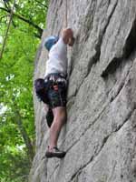 Alex on Herdie Gerdie. (Category:  Rock Climbing)