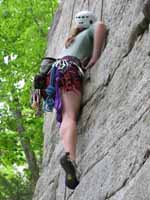 Katie on Herdie Gerdie. (Category:  Rock Climbing)