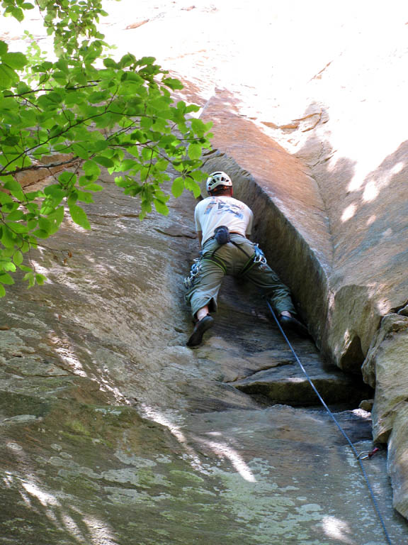 Leading Autumn. (Category:  Rock Climbing)