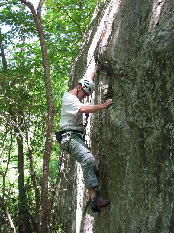 Me leading Fast Food Christians. (Category:  Rock Climbing)