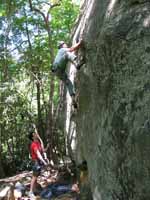 Me leading Fast Food Christians. (Category:  Rock Climbing)