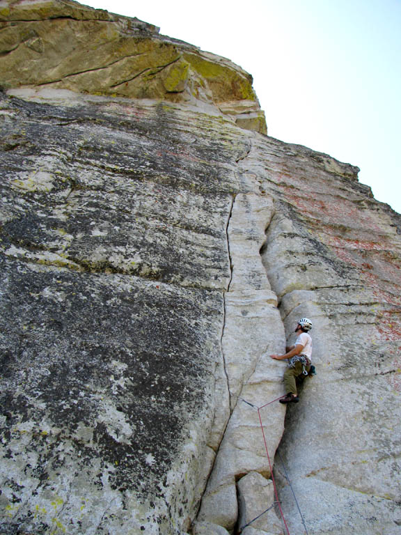 Nearly past the worst of it. (Category:  Rock Climbing)