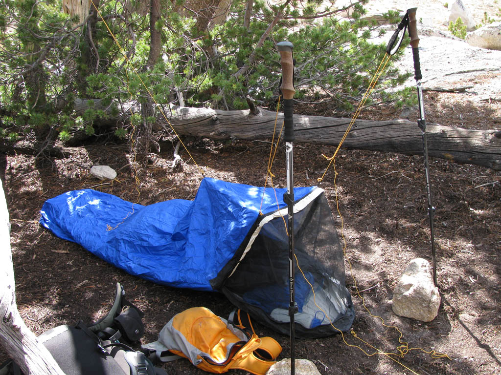 My bivy. (Category:  Rock Climbing)