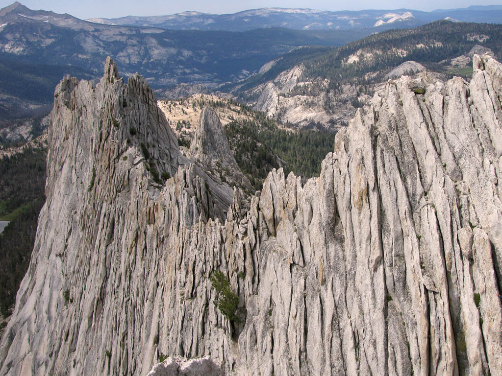 View from the North summit.  We climbed all of that! (Category:  Rock Climbing)