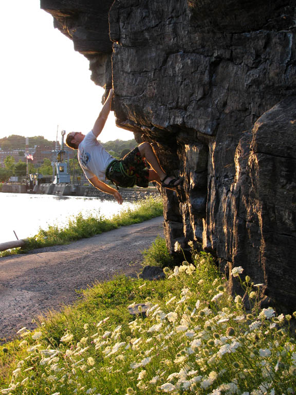 I'm just posing for the photo. (Category:  Rock Climbing)