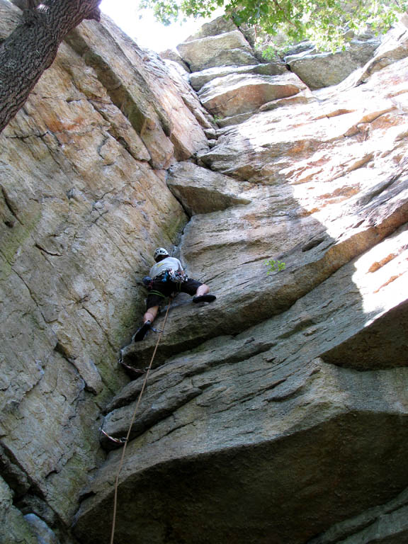 Me leading Ant's Line. (Category:  Rock Climbing)