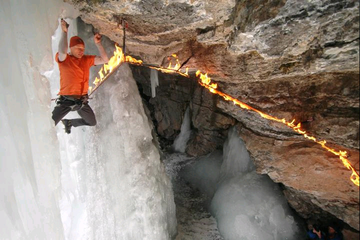 COE made the mistake of buying non-bicolor ropes. (Category:  Rock Climbing)