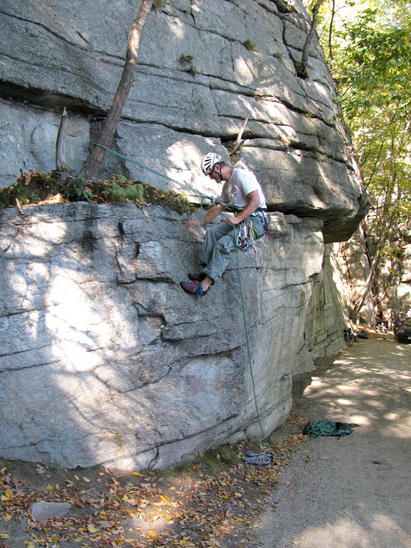 Epic bail from literally one hundred inches above the ground! (Category:  Rock Climbing)