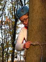 Practicing direct aid. (Category:  Tree Climbing)