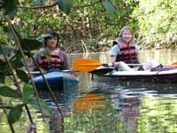 Joe and Alex in their kayaks. (Category:  Travel)