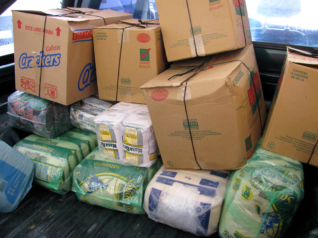Lots of food.  Buying white rice in 50 pound batches it costs the equivalent of $0.57/pound. (Category:  Travel)