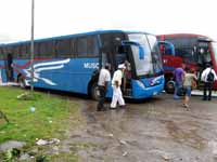 Broken bus.  First of three during my trip. (Category:  Travel)