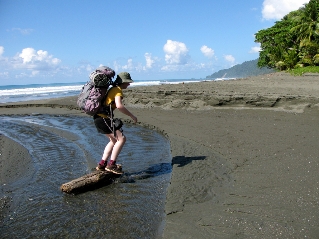 Small stream crossing. (Category:  Travel)