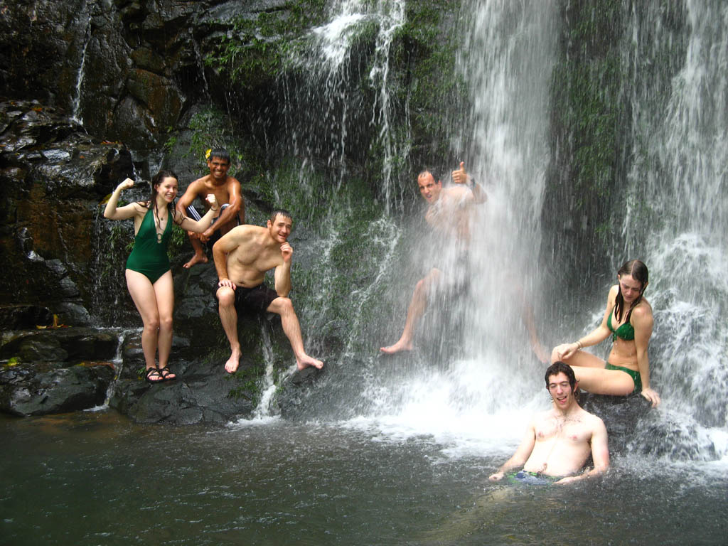 At the waterfall. (Category:  Travel)