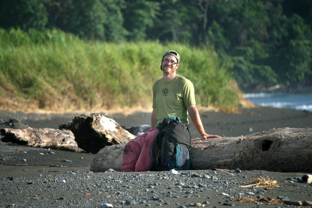 Taking a break on the hike to Sirena. (Category:  Travel)