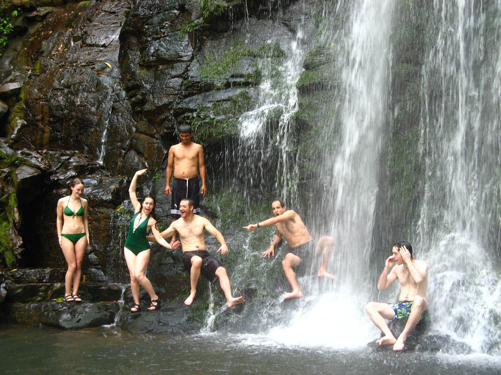 At the waterfall. (Category:  Travel)