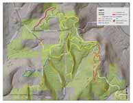 Trail Map. (Category:  Skiing)