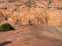 Biking the Slickrock Trail. (Category:  Rock Climbing)