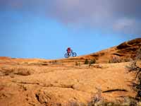 Biking the Slickrock Trail. (Category:  Rock Climbing)