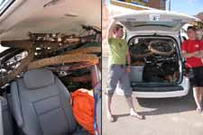 Dirty bikes crammed into our van for transport back to Poison Spider. (Category:  Rock Climbing)