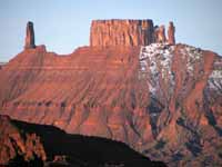 Castleton, The Rectory, The Sisters, and The Priest seen from Ancient Art at sunrise. (Category:  Rock Climbing)