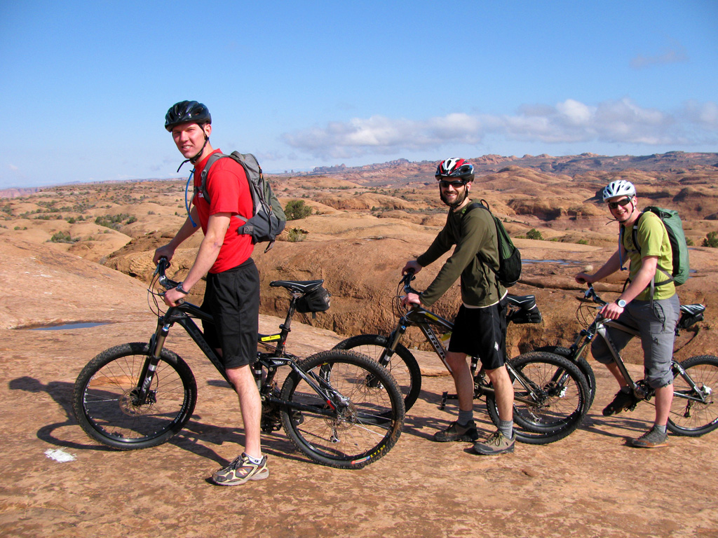 Starting out on the Slickrock Trail. (Category:  Rock Climbing)