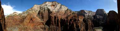 A panorama I took across the valley while hanging out at the fifth belay. (Category:  Rock Climbing)