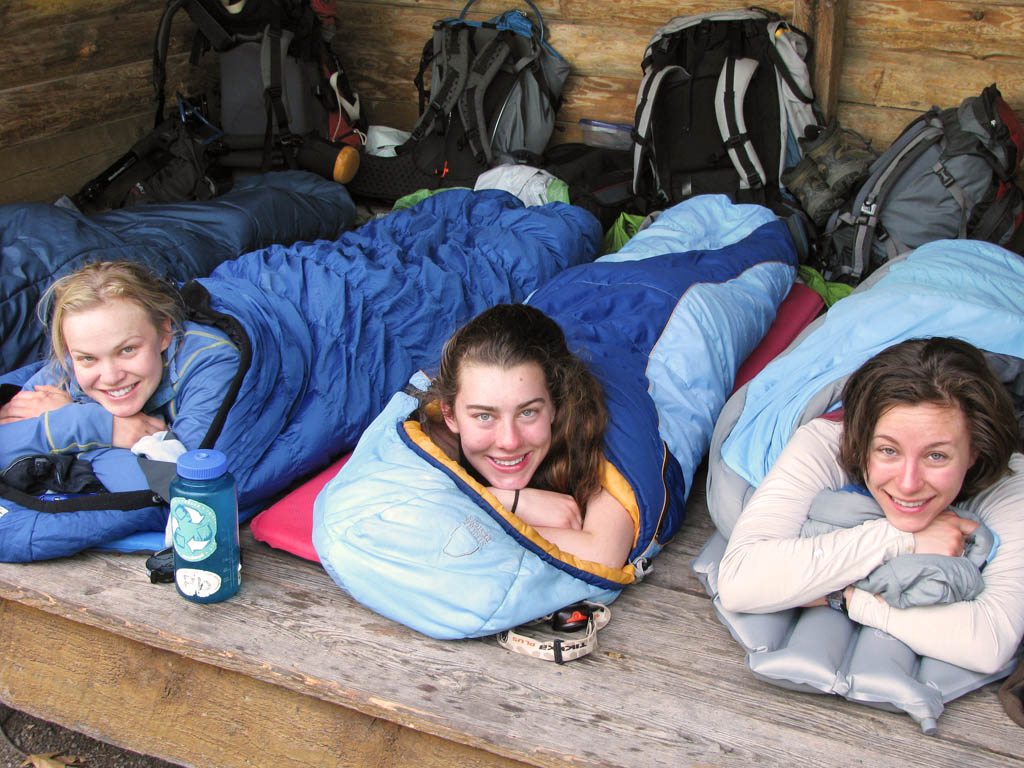 Morning in the Sierra shelter. (Category:  Backpacking)