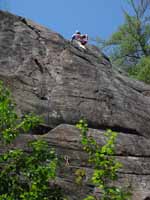 Zupes leading Lonesome Dove. (Category:  Rock Climbing)