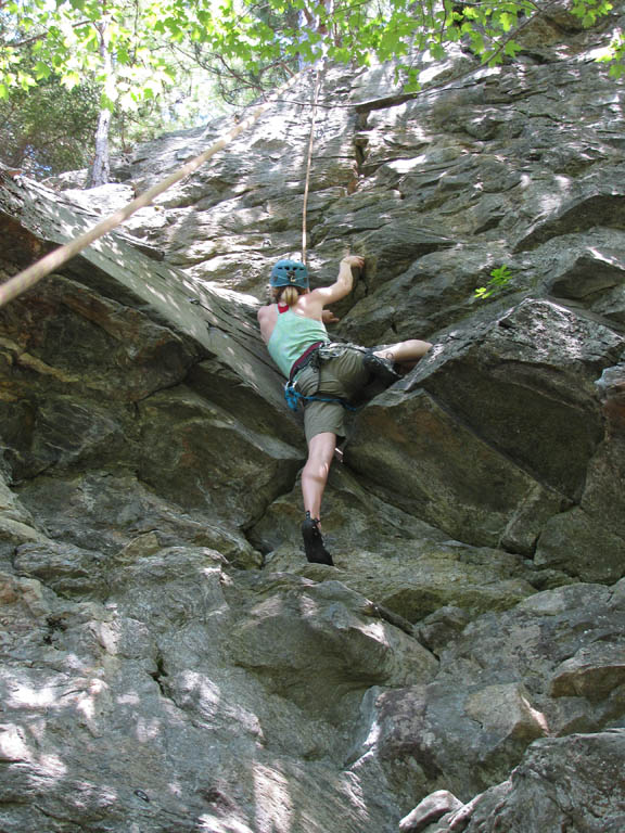 Beth following Blustery Day. (Category:  Rock Climbing)