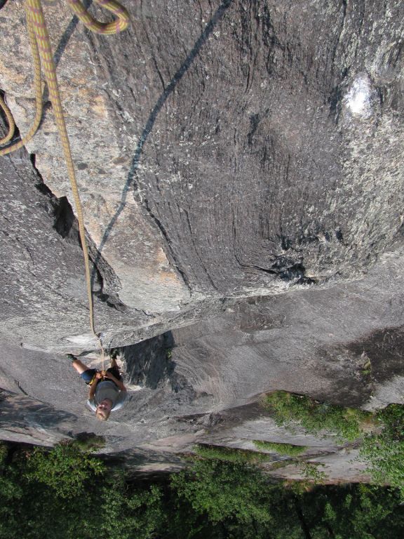 Emily following the first pitch of Clip-A-Dee-Doo-Dah. (Category:  Rock Climbing)