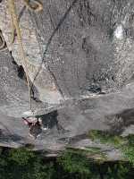 Emily following the first pitch of Clip-A-Dee-Doo-Dah. (Category:  Rock Climbing)