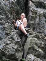 i hate climbing! i'm tired and i'm scared. (Category:  Rock Climbing)