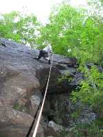 Me following Rose Garden. (Category:  Rock Climbing)