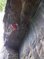 Alex on Slightly Roddey. (Category:  Rock Climbing)