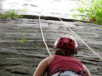 She also took some interesting pictures of Liz on Snooky's. (Category:  Rock Climbing)