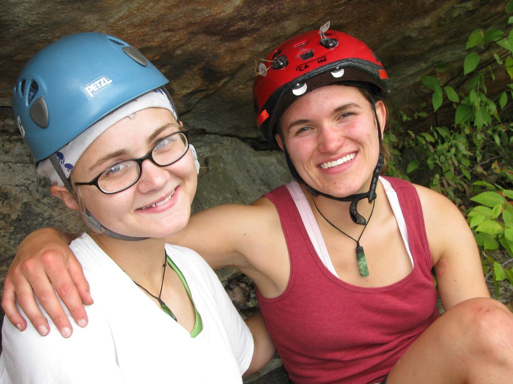 Emily and Liz (Category:  Rock Climbing)