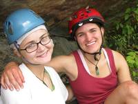 Emily and Liz (Category:  Rock Climbing)