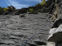 Jon leading Beginner's Delight. (Category:  Rock Climbing)