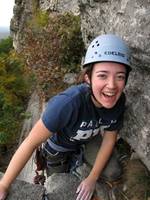 Tara on Beginner's Delight. (Category:  Rock Climbing)