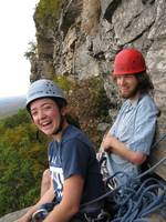 Tara and Dillon on Beginner's Delight. (Category:  Rock Climbing)