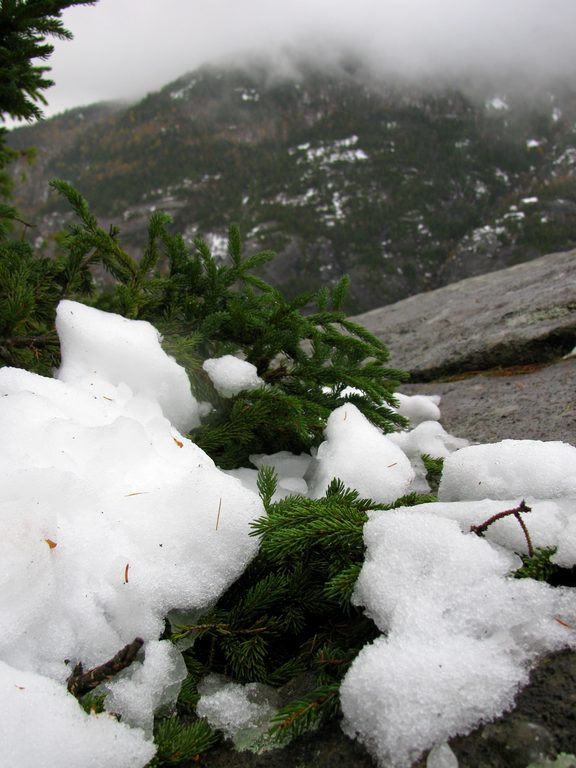 Looking across the valley at Chapel Pond Slab. (Category:  Hiking)