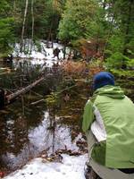 Emily getting some photos. (Category:  Hiking)